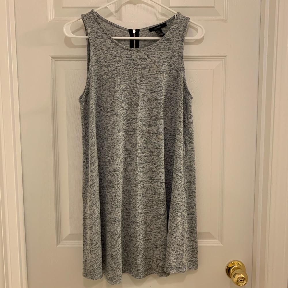 [3 FOR 25] Forever 21 Grey sleeveless swing dress